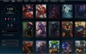 Conta League of legends barato