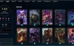 Conta League of legends barato