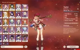 CONTA GENSHIN XIAO VENTI RAIDEN JEAN