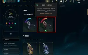 Conta Main Kayn Com Croma Odisseia (Raro)