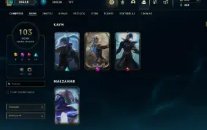 Conta Main Kayn Com Croma Odisseia (Raro)