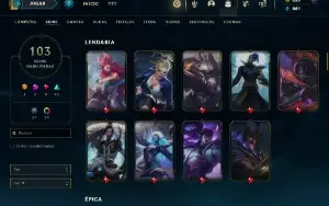 Conta Main Kayn Com Croma Odisseia (Raro)
