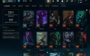 Conta Main Kayn Com Croma Odisseia (Raro)