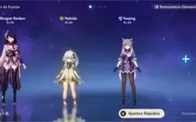 GENSHIN - RAIDEN SHOGUN+NAHIDA+KEQUING+ARCO E ESPADÃO T5