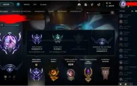Conta Diamond 4 all champs + 105 skins (preço negociável)