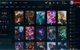 Conta Diamond 4 all champs + 105 skins (preço negociável)