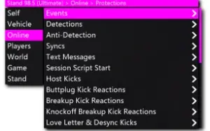 Stand Menu Gta V Online (Pc)