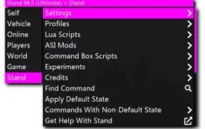 Stand Menu Gta V Online (Pc)