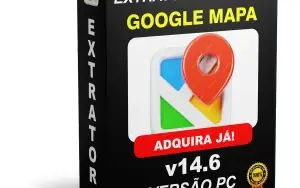 Extrator de Contatos Google Mapas para PC - Lic. Anual