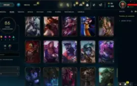 Conta LOL LVL 47 | 135 Campeões | 86 Skins | UNRANKED | 2013