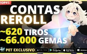 ✧ Genshin Impact Pack De Contas Com Personagens 5⭐ ✧