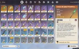 Conta Genshin Tighnari+arma/ Xiao+arma/ Zongli