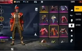 Conta Freefire + Rank Mestre + Várias skins