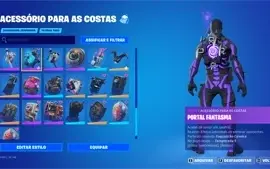 Conta com Skull Roxo / Cavaleiro Negro