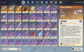 Conta com 21 5* e 26 4* (Todos os arcontes, exceto Furina)