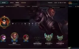 Conta de League of Legends todos champs e mais de 200 skins