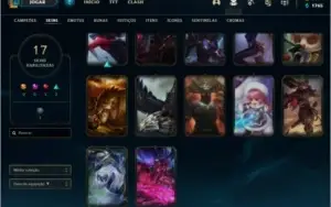 Conta de lol LvL51 Prata1 mmr gold, main zed 17 skins