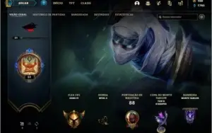Conta de lol LvL51 Prata1 mmr gold, main zed 17 skins