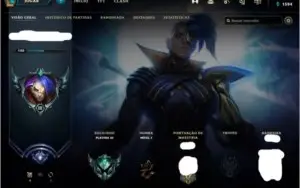 Conta de Lol Platina 3 60 skins