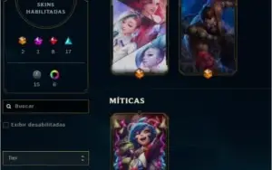 Conta de Lol Platina 3 60 skins