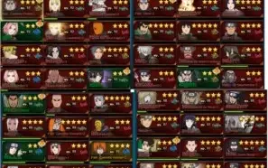 Conta Naruto online 204k FC /  20k 1atk