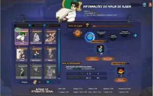 Conta Naruto online 204k FC /  20k 1atk