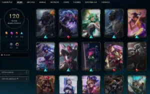 Bronze 4 com TODOS os champs e 120 Skins