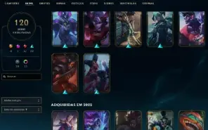 Bronze 4 com TODOS os champs e 120 Skins