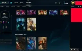 Conta lol nv 70 varias skins raras
