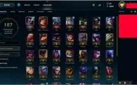 Conta lol nv 70 varias skins raras