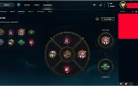 Conta lol nv 70 varias skins raras