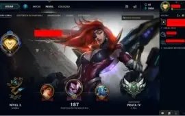 Conta lol nv 70 varias skins raras