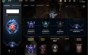 Conta lol Diamante 4 - com 202 skins e todos campeoes