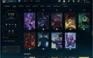 DADOS DE CRIAÇÃO COM 110 SKINS E YASUO EDIÇÃO PRESTIGIO