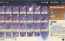 Genshin Impact/AR59/26 CHARS 5*/12 ARMAS 5*/TODOS CHARS 4*