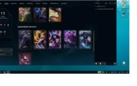 Conta no LOL Gold 1 com 54 Champs e 12 skins