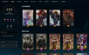 Conta De Lol 628 Skins