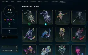 Conta De Lol 628 Skins