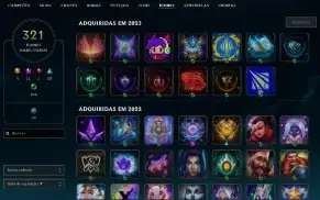 Conta De Lol 628 Skins