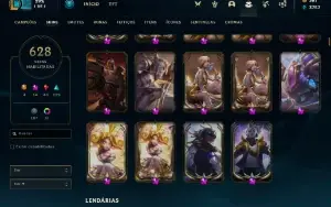 Conta De Lol 628 Skins