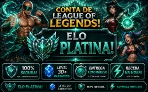 Lol Platina, 21 Skins, 1 Mítica, 2 Lendárias, Lvl 64, 9K El