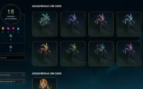 Conta LoL Full Champion 186 Skins Ex Diamond LvL 311