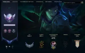 Conta LoL Full Champion 186 Skins Ex Diamond LvL 311