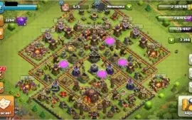 Clash of Clans CV 10 (lider do clã nv 5) + Clash Royale 10