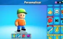 Conta stumble guys com skin especial e todos emotes