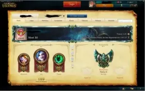 Conta platina 4 com borda de platina , Skins , Icones e Runa