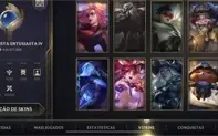 Wild Rift conta antiga com skins