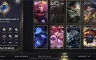 Wild Rift conta antiga com skins