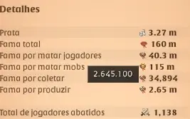 Iiii Conta Albion Online Iiii 160M De Fama Na Promoção