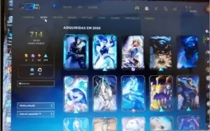 LOL Lvl 154, 714 Skins, Prata 3, ALL Champs